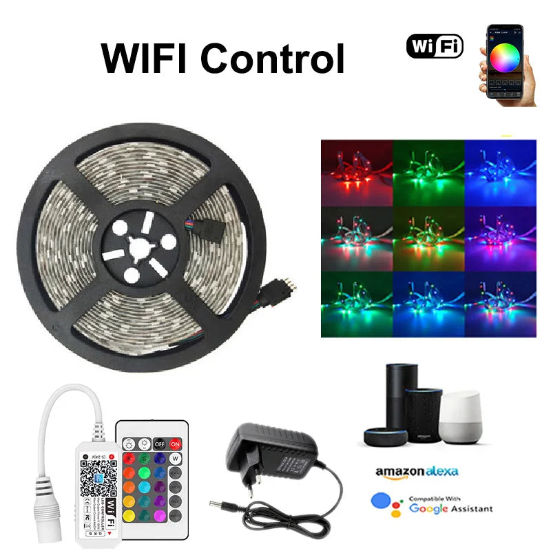 RGB LED Strip Lights 2835 App Music Sync Ambient Decor - Tophatter Daily Deals
