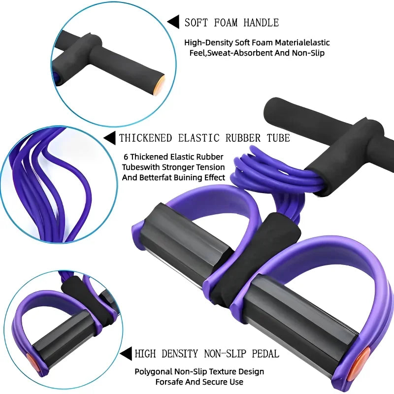 Multi-Functional Household Fitness Equipment for abdominal Strengthening Elastic Band Fitness & Exercise - Tophatter Daily Deals