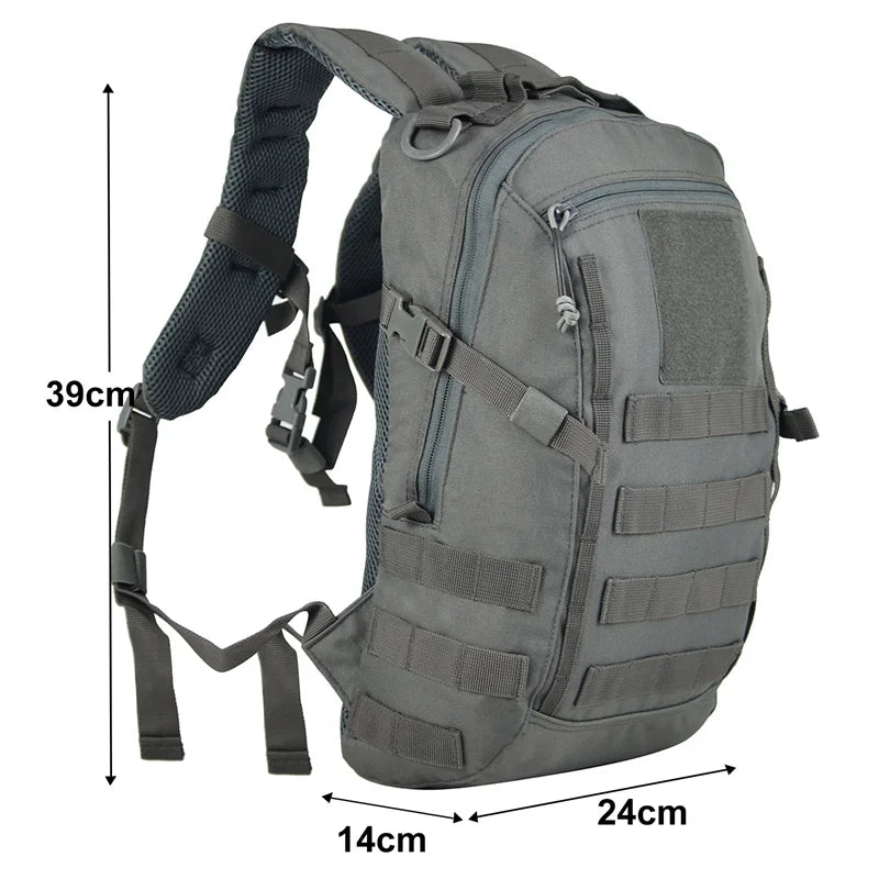 Tactical Molle Backpack Waterproof Grey Backpacks - Tophatter Daily Deals