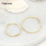 14K Gold Plated Brass Jewelry Ring Connectors Pack 10Pc 14k gold-10pcs - Tophatter Daily Deals
