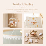 Wooden Felt Animal Crib Mobile With Soothing Calming Music - Tophatter Daily Deals