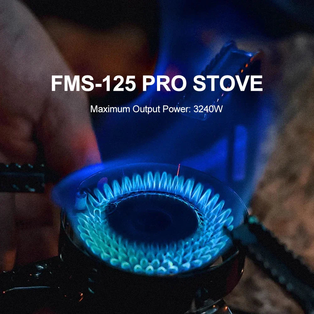 3240W Windproof Split Gas Burner Silver Camp Cooking - Tophatter Daily Deals