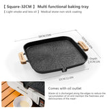 Square Camping BBQ Grill Pan Black Camp Cooking - Tophatter Daily Deals