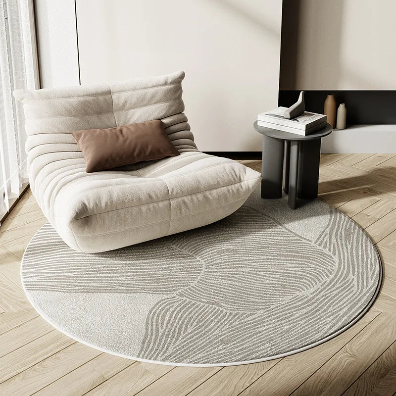 Round Area Rug Faux Cashmere Wabi Sabi Fall 2025 Cozy - Tophatter Daily Deals