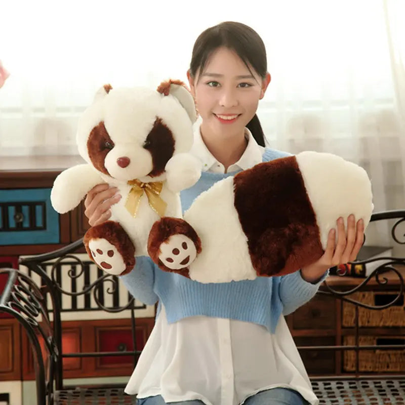 Raccoon Plush Toy Long Tail Bear Huge Animals - Tophatter Daily Deals