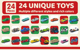 Advent Calendar 24 Alloy Cars Set Christmas Countdown - Tophatter Daily Deals