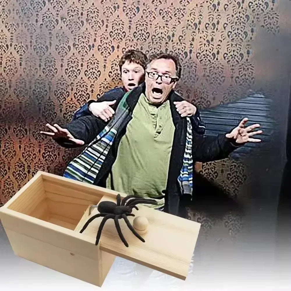 Funny Pop-Up Spider Scare Box - Desk Decor Gag Gift for Halloween, Christmas & Birthday, Novelty Office Toy & Home Decoration - Tophatter Daily Deals