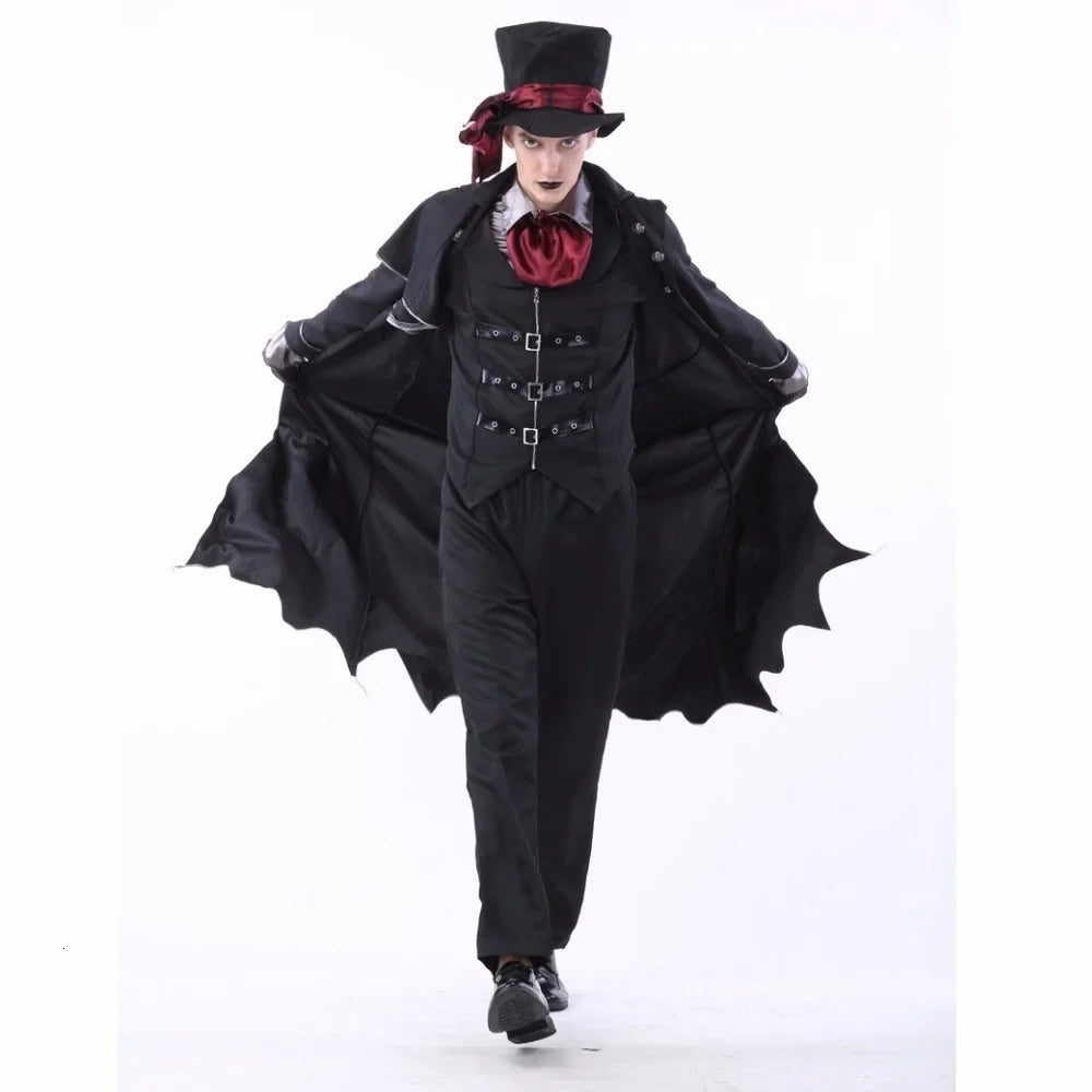 Vampire Costume Set Gothic Couple Halloween 2025 Cosplay - Tophatter Daily Deals