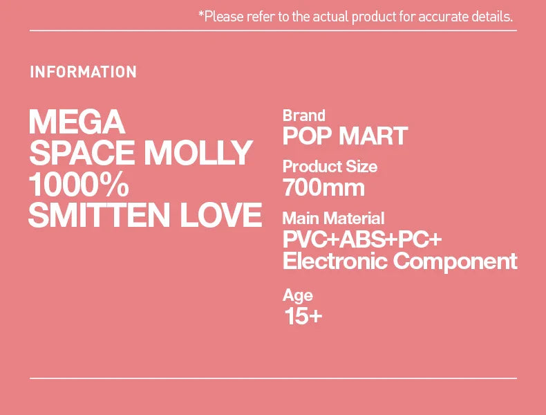 Genuine Pop Mart Mega Space Molly 1000% Smitten Love Limited Edition Figure Outer Space - Tophatter Daily Deals