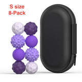 Magnetic Ball Fidget Toy Silicone Sensory Stress Relief S 8-pack Purple - Tophatter Daily Deals