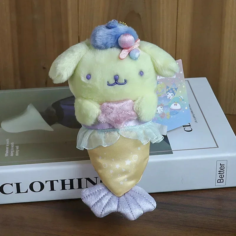 Sanrio Mermaid Cute Kuromi Hello Kitty Pochacco Plush Keyring Pompompurin Anime - Tophatter Daily Deals