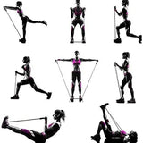 Workout Resistance Bands With Handles Fitness & Exercise - Tophatter Daily Deals