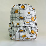 Sanrio Gudetama White Backpack Rucksack Schoolbags Travel Lazy Egg Food - Tophatter Daily Deals