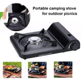 Single-Burner Camping Gas Stove Black Camp Cooking - Tophatter Daily Deals