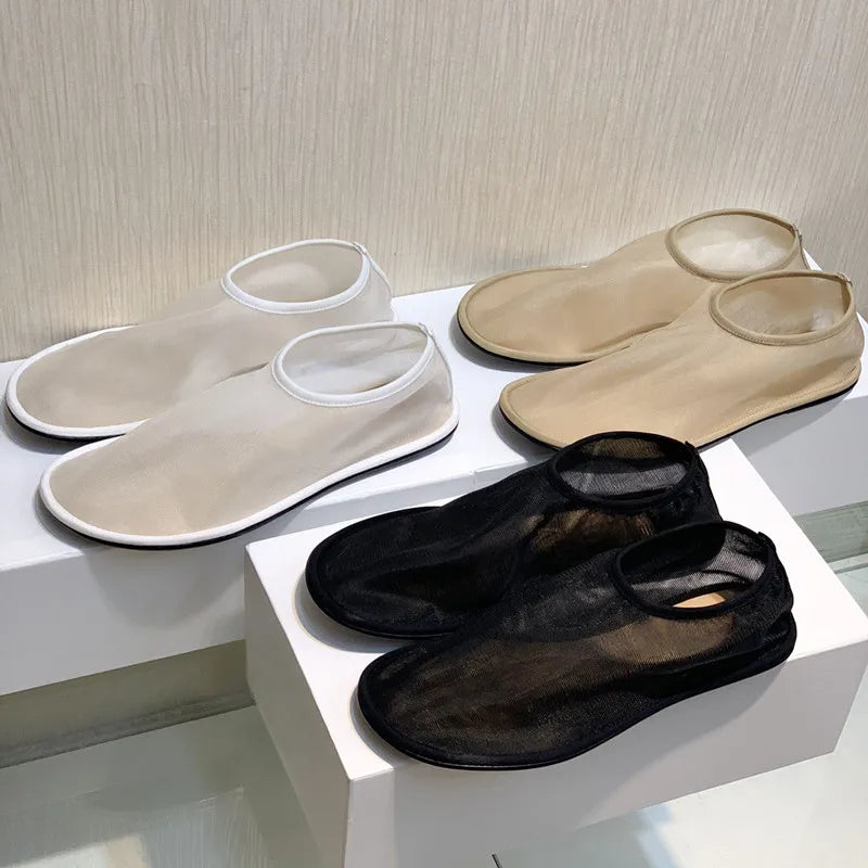 Breathable Women Mesh Ballet Flats - Slip On, For Summer - Tophatter Daily Deals