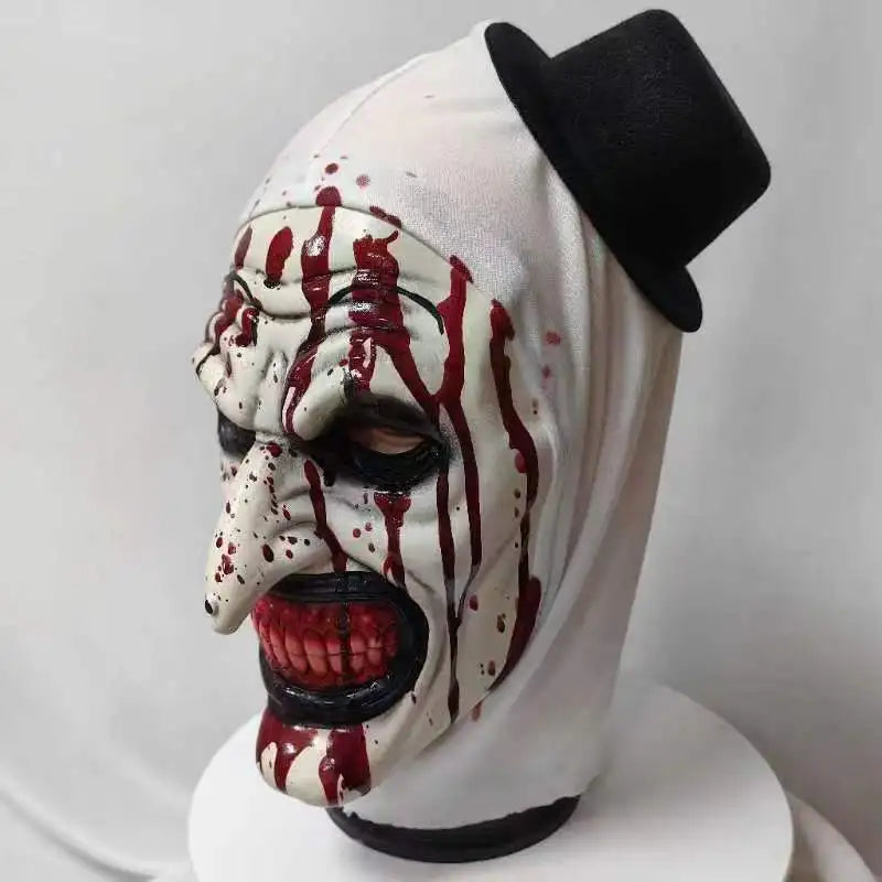Horror Clown Mask Latex Cosplay Terrifier Halloween 2025 - Tophatter Daily Deals