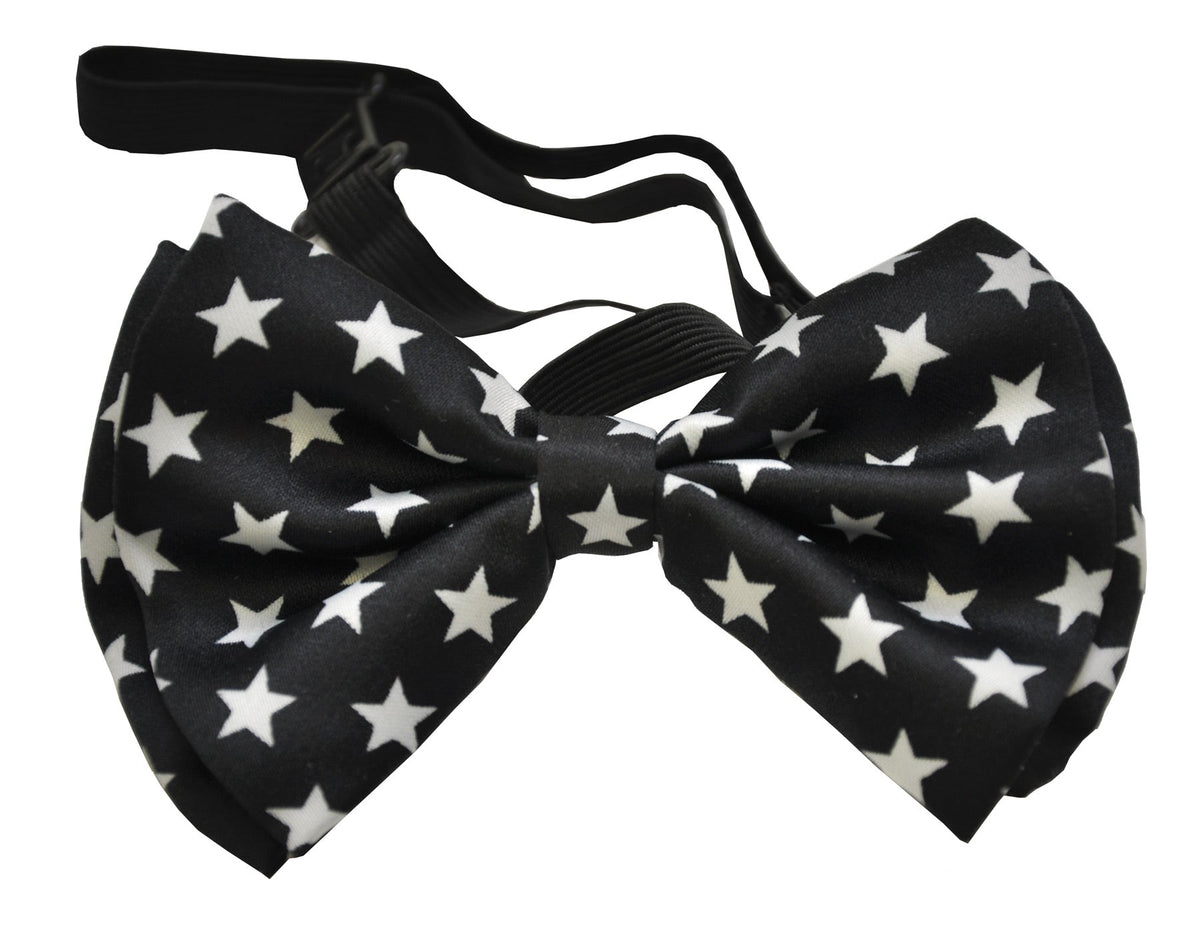 Bow Tie Black with White Stars Costume Accessories - Tophatter Daily Deals
