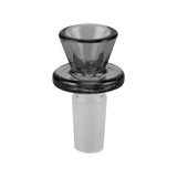 Ringed Herb Slide Transparent Gray Glass Bong Bowls - Tophatter Daily Deals