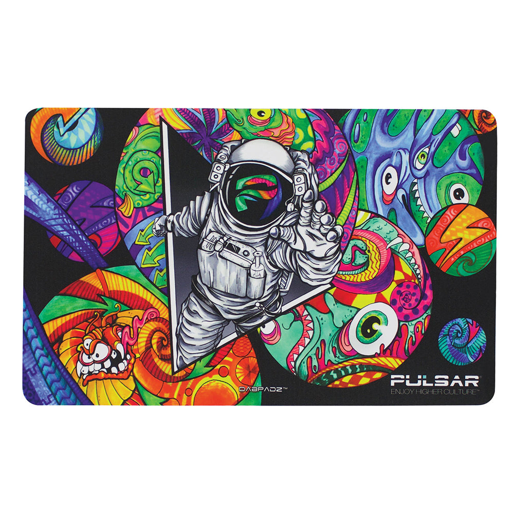 Tophatter's Inc. DabPadz Dab Mat | Psychedelic Spaceman Dab Mats - Tophatter Daily Deals