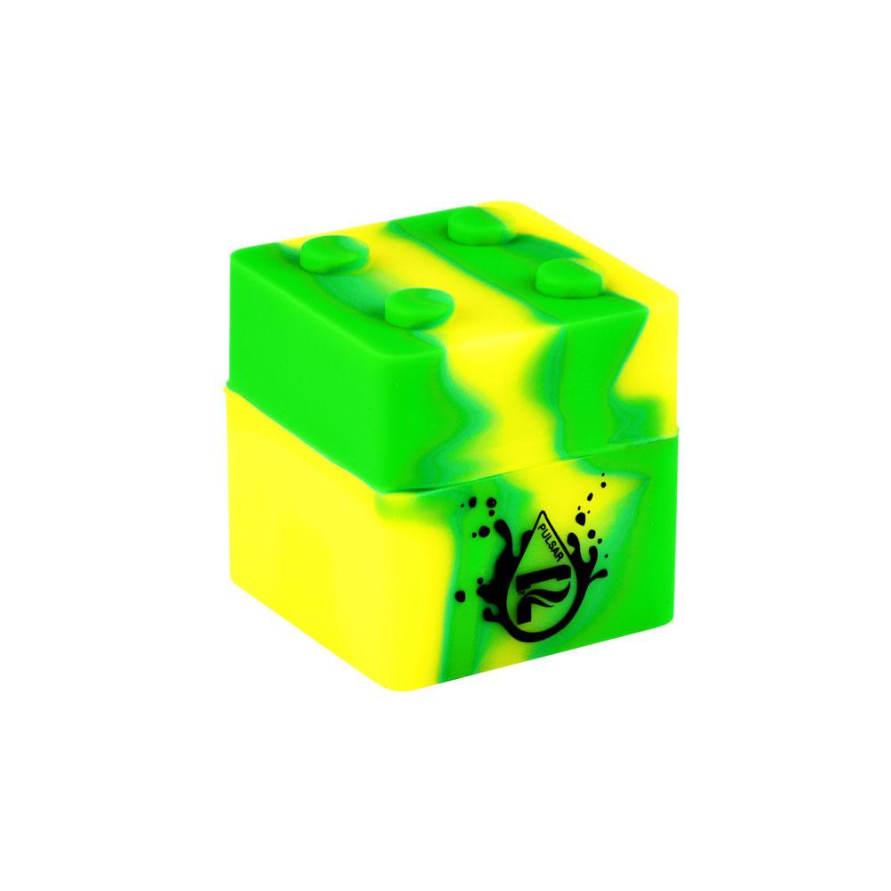 Tophatter's Inc. RIP Series Block Silicone Container RIP Green Yellow Concentrate Containers - Tophatter Daily Deals