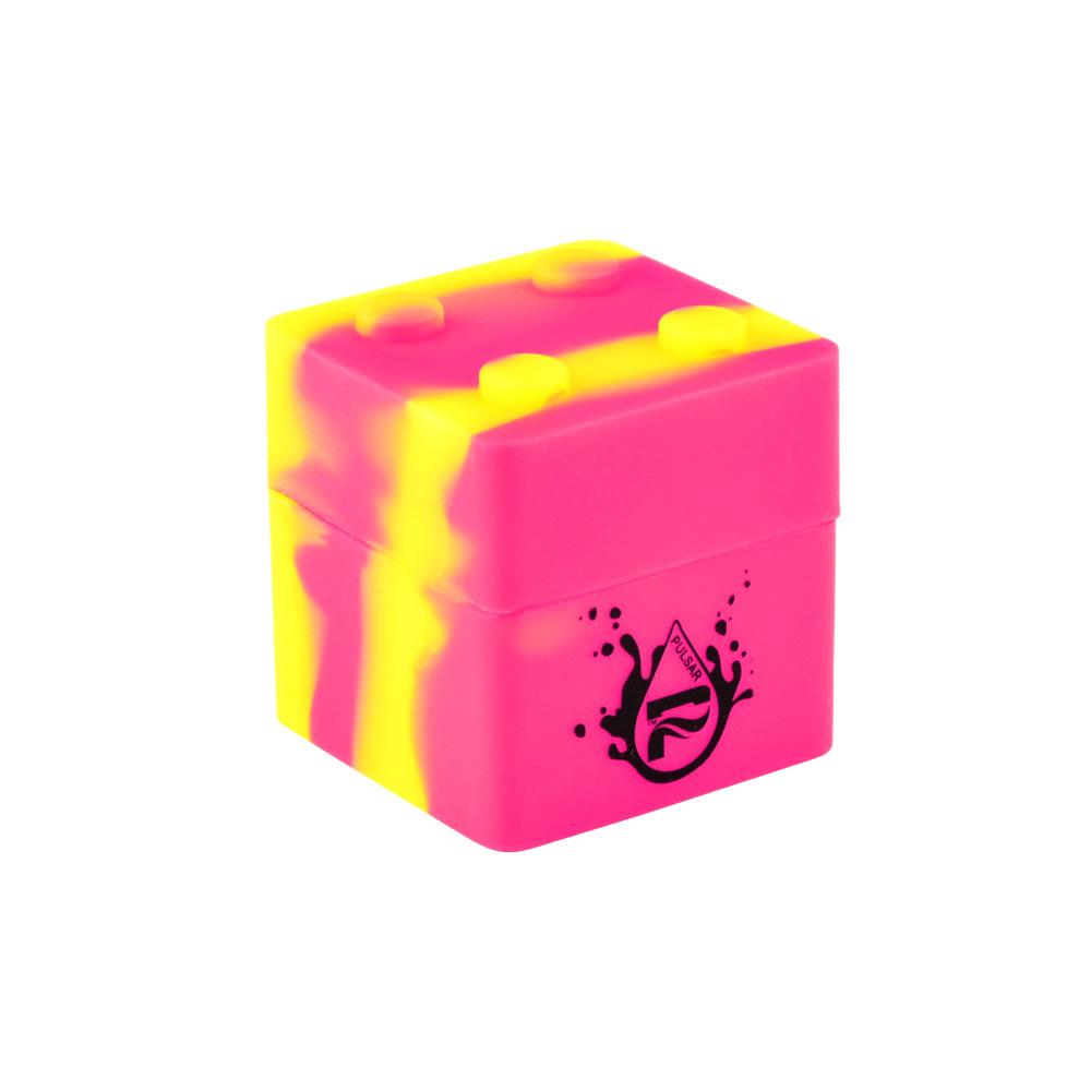 Tophatter's Inc. RIP Series Block Silicone Container RIP Pink Yellow Concentrate Containers - Tophatter Daily Deals