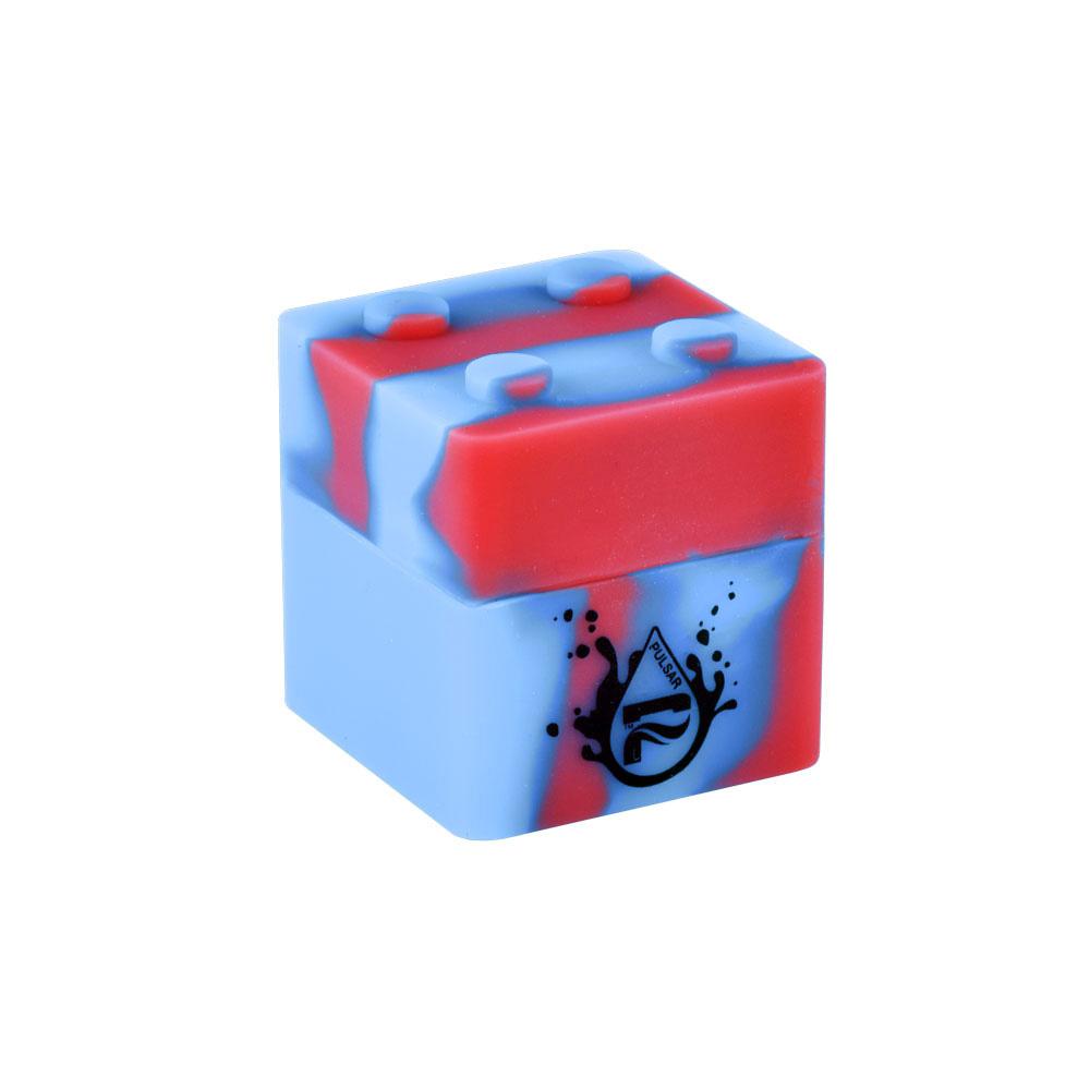 Tophatter's Inc. RIP Series Block Silicone Container RIP Blue Red Concentrate Containers - Tophatter Daily Deals