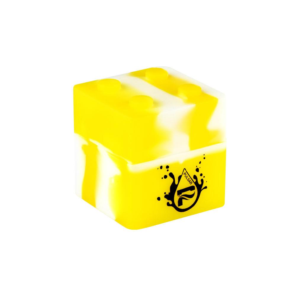 Tophatter's Inc. RIP Series Block Silicone Container RIP Yellow White Concentrate Containers - Tophatter Daily Deals