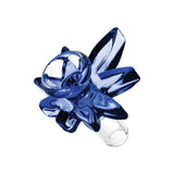 Pot Leaf Herb Slide Transparent Dark Blue Glass Bong Bowls - Tophatter Daily Deals