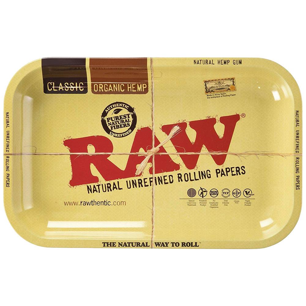 RAW Aluminum High Sided Rolling Tray Medium Rolling Trays - Tophatter Daily Deals