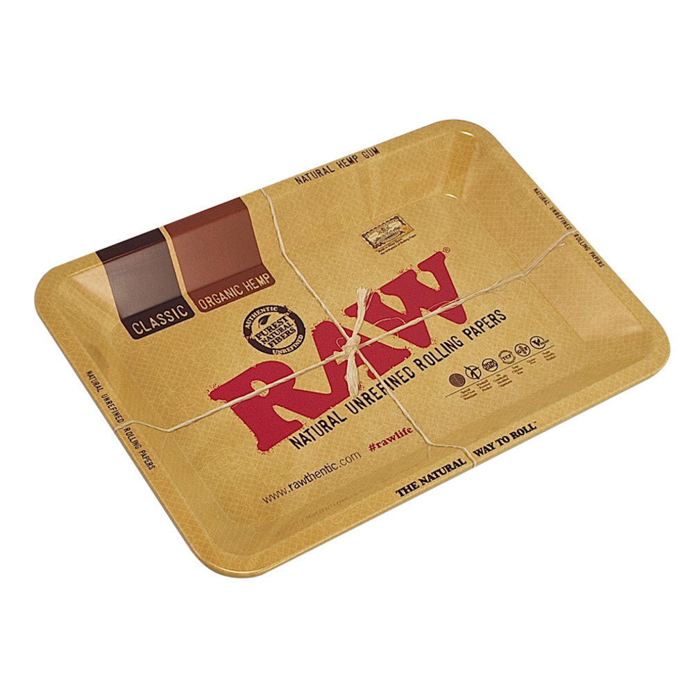 RAW Aluminum High Sided Rolling Tray Small Rolling Trays - Tophatter Daily Deals