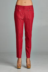 Women's Red Velvet Pants Pants - Tophatter Daily Deals