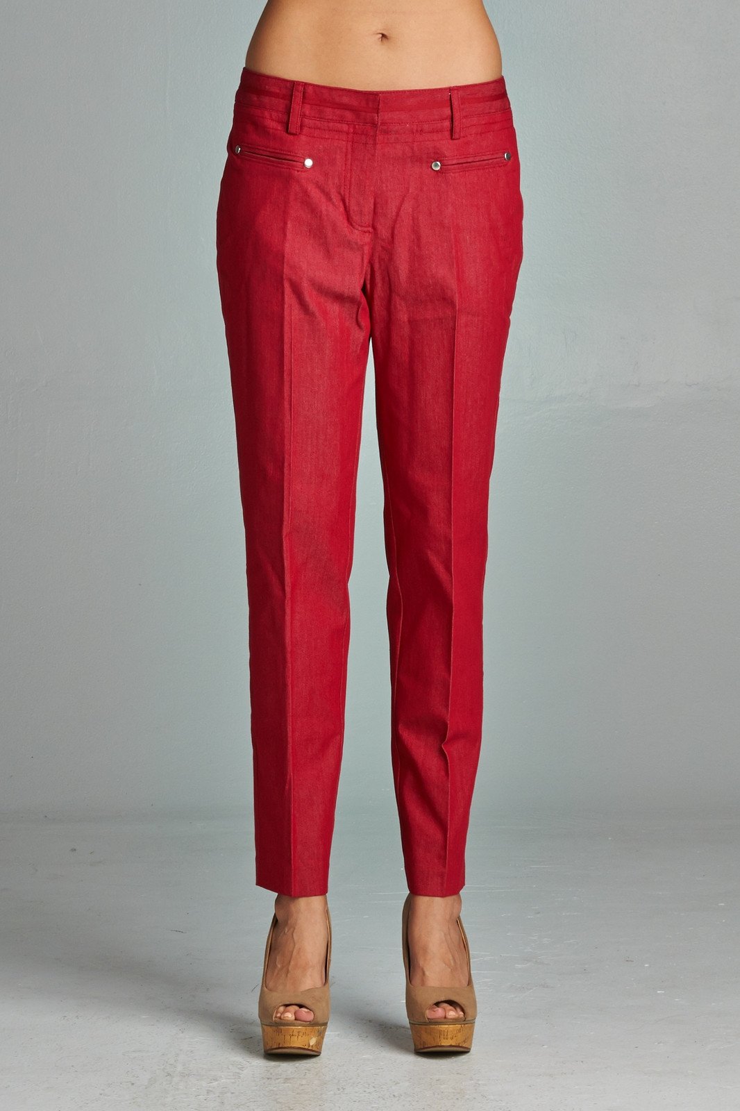 Women's Red Velvet Pants Pants - Tophatter Daily Deals