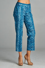 Women's Ankle Slim Leg Pant Navy Grey Pants - Tophatter Daily Deals