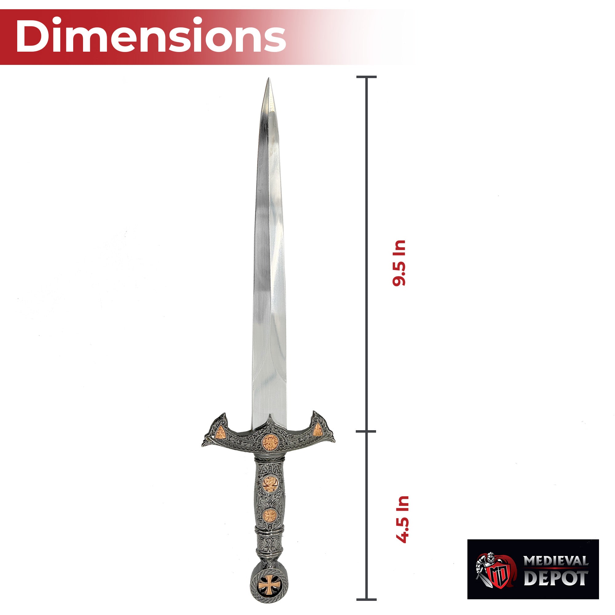 Sacred Crusade Templar Honor Dagger Dagger - Tophatter Daily Deals