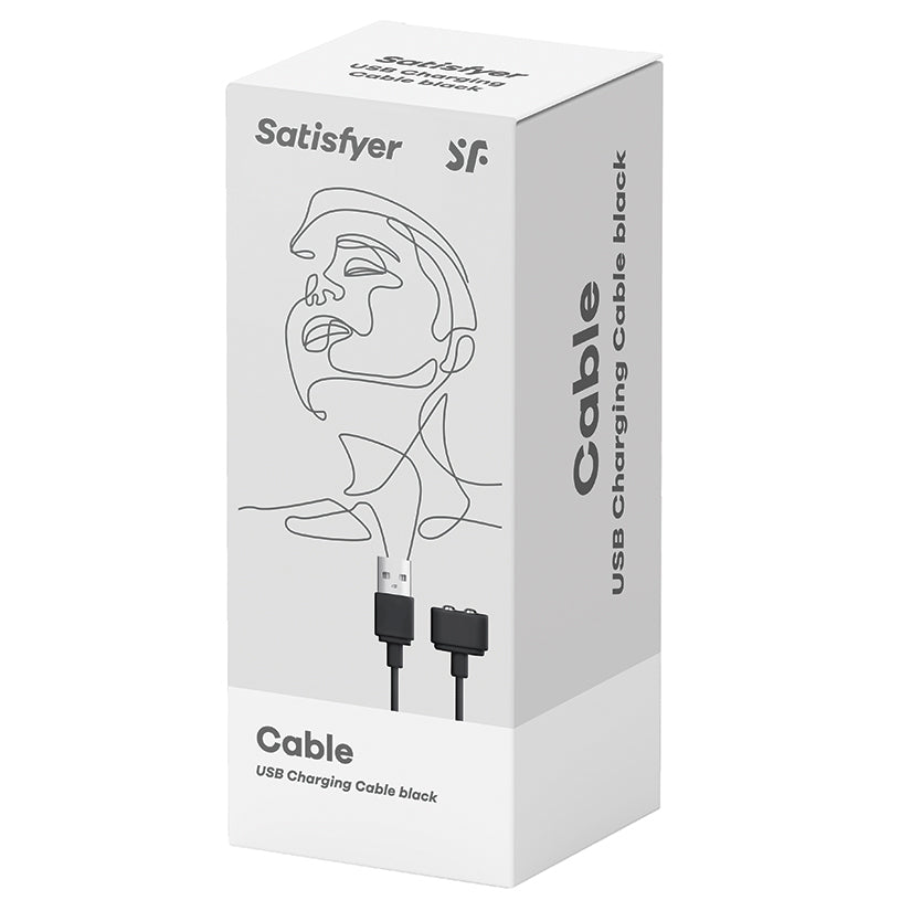 Satisfyer USB Charging Cable-Black - Tophatter Daily Deals
