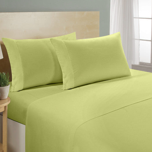4-Piece Set: 100% Egyptian Cotton 1000 Thread Count Deep Pocket Luxury Comfort Sheets, Twin-King Sage Bedding - Tophatter Daily Deals