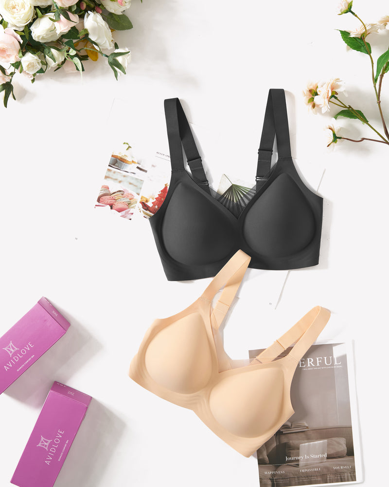 Seamless Bras No Underwire Comfort Bra Lingerie Sets-Bras - Tophatter Daily Deals