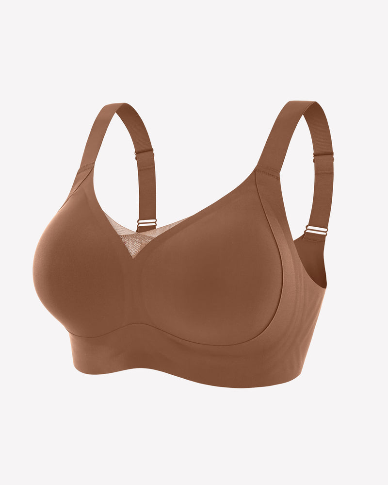 Push Up Bras Wireless Bra Brown Lingerie Sets-Bras - Tophatter Daily Deals