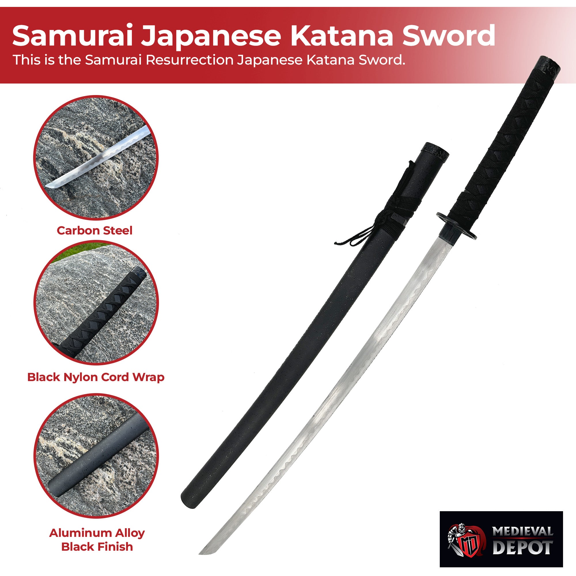 Samurai Resurrection Japanese Katana Sword historical period - Tophatter Daily Deals