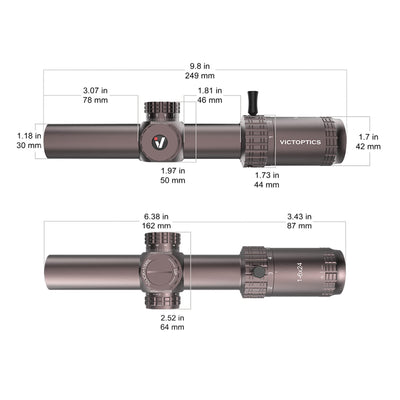 S6 1-6X24 30mm Red And Green Luminous Rifle Scope - Tophatter Daily Deals