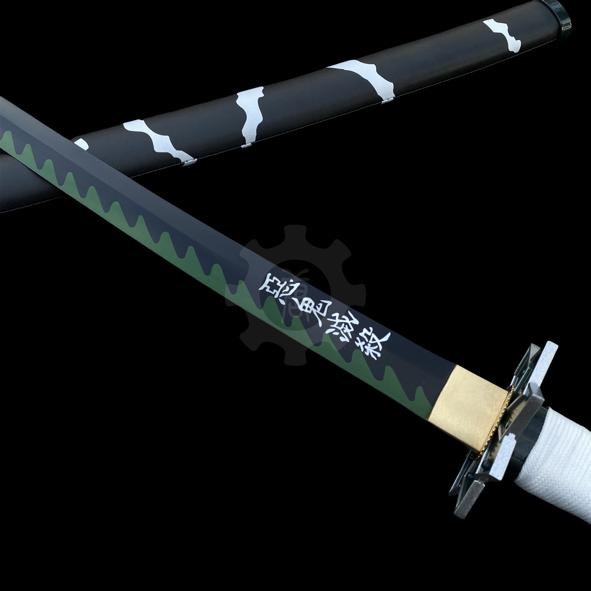 IRL Sanemi Nichirin Sword Katana 1045 Carbon Steel Version - Tophatter Daily Deals