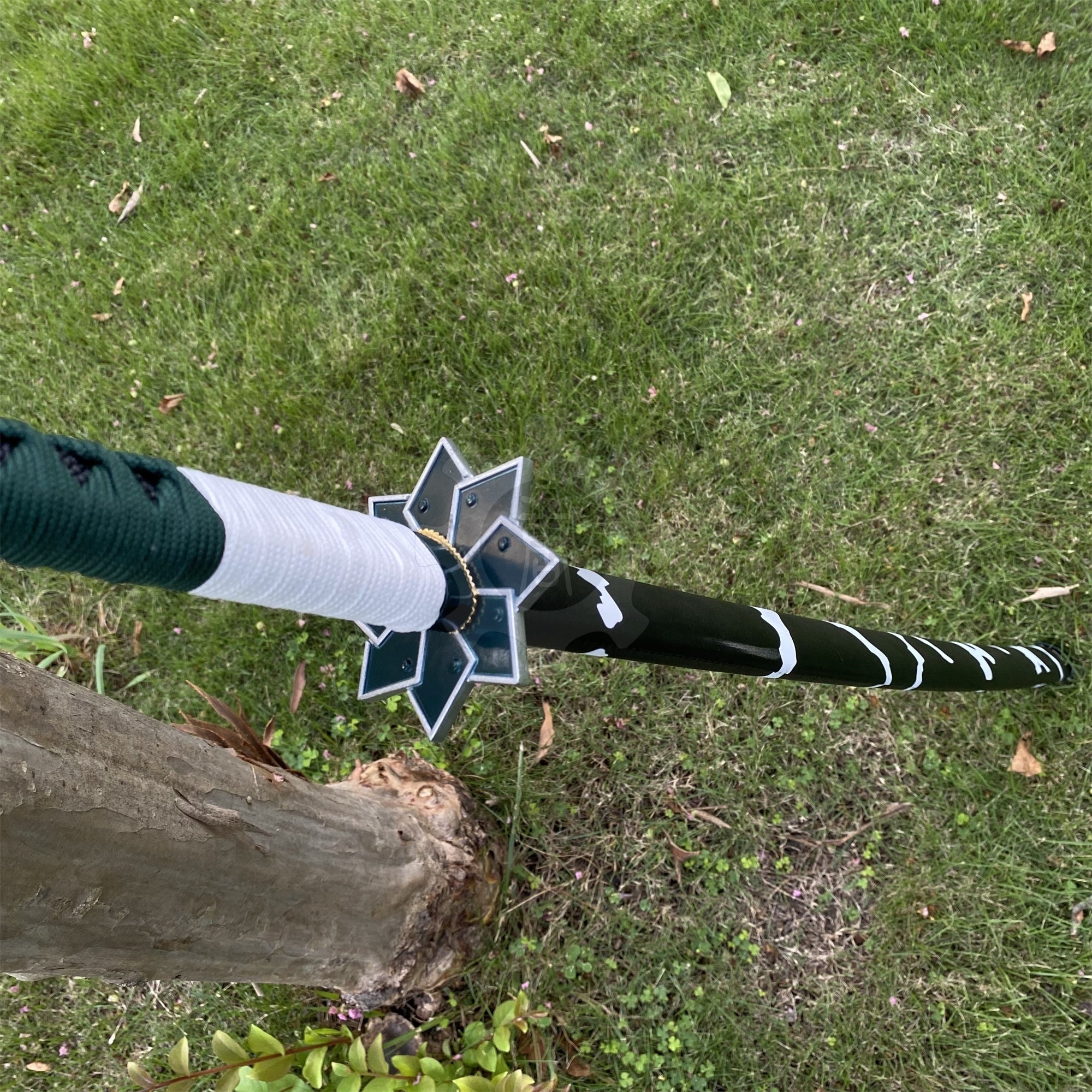 IRL Sanemi Nichirin Sword Katana 1045 Carbon Steel Version - Tophatter Daily Deals