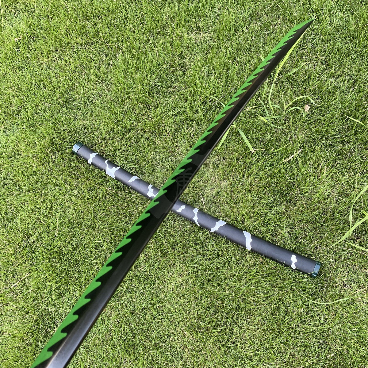 IRL Sanemi Nichirin Sword Katana 1045 Carbon Steel Version - Tophatter Daily Deals