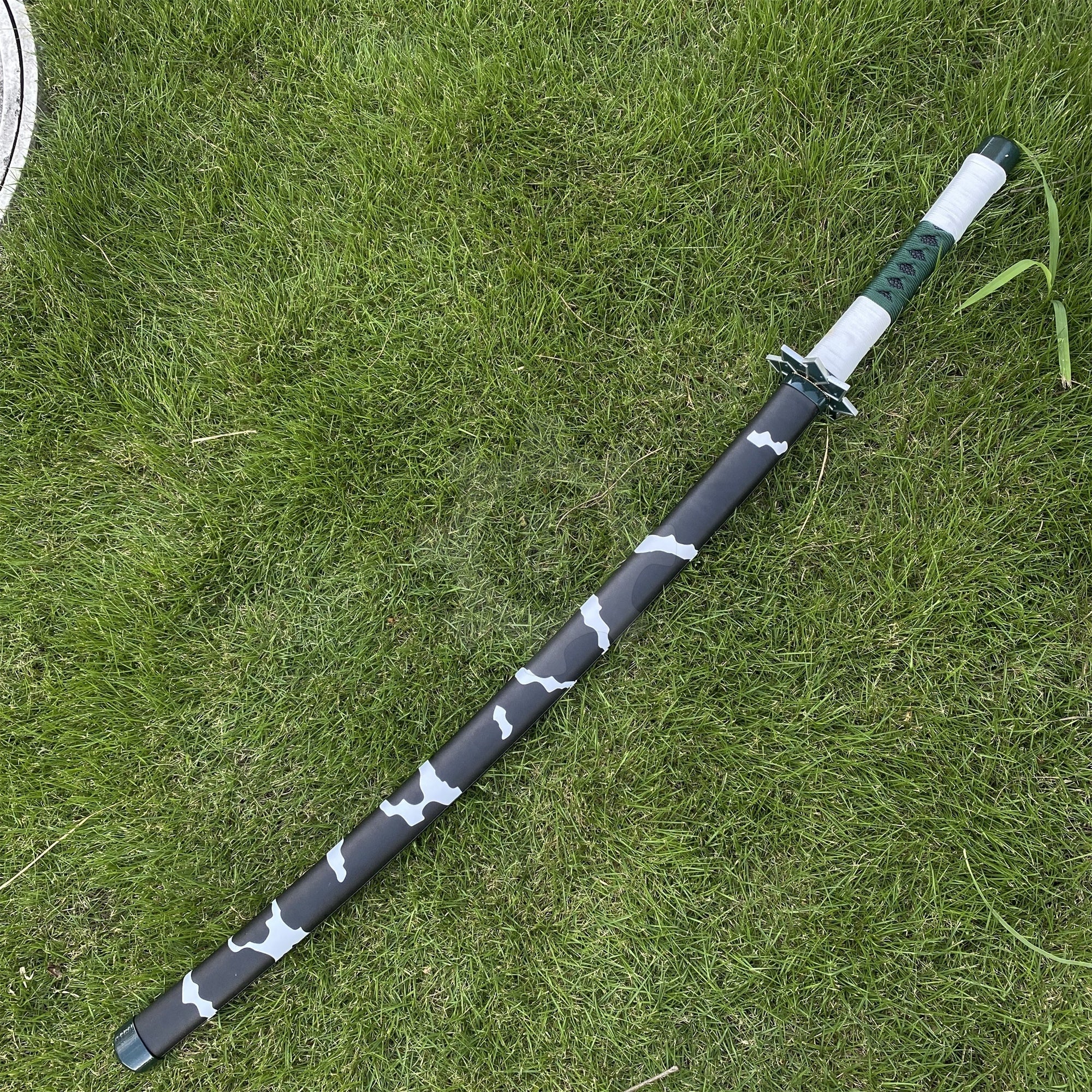 IRL Sanemi Nichirin Sword Katana 1045 Carbon Steel Version - Tophatter Daily Deals