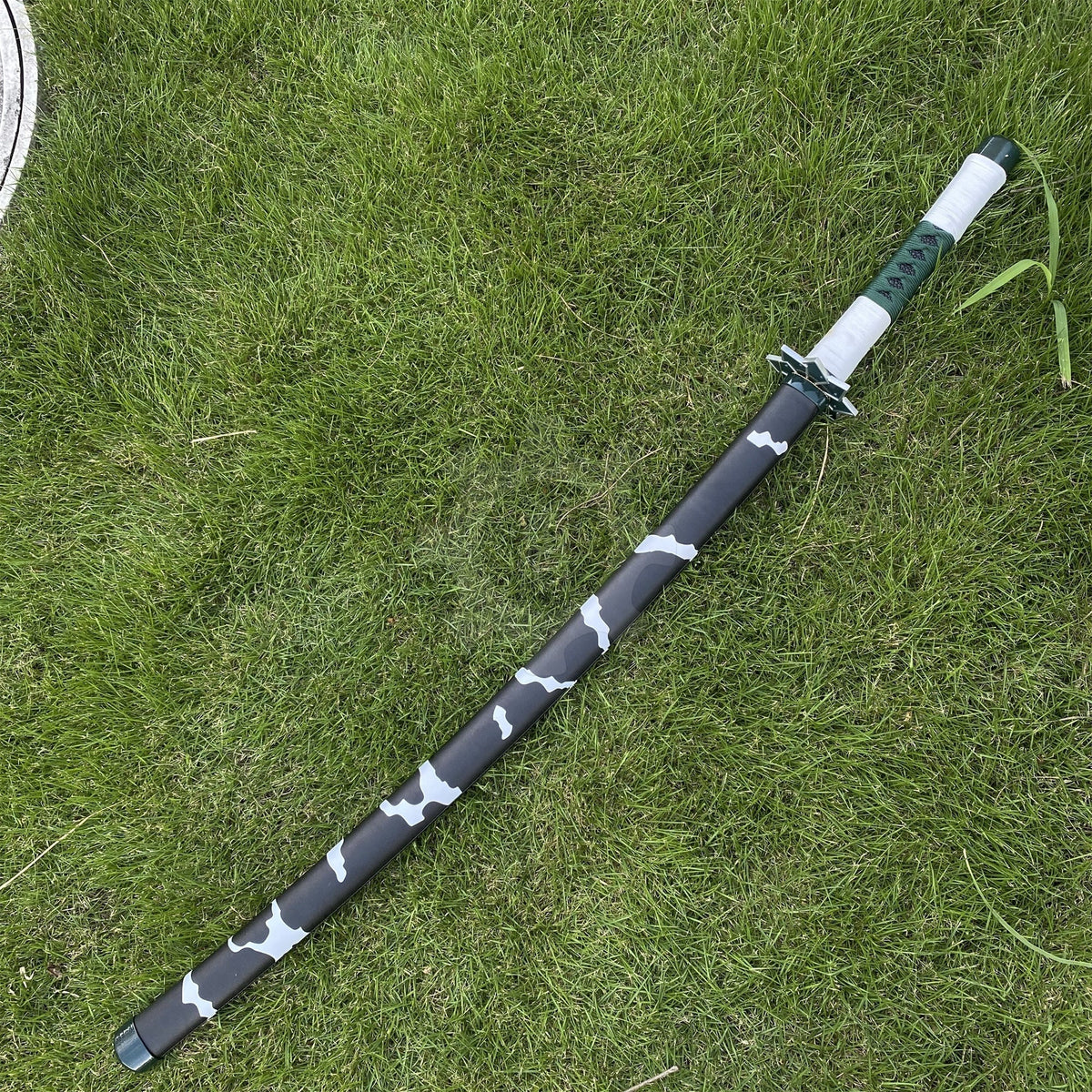 IRL Sanemi Nichirin Sword Katana 1045 Carbon Steel Version - Tophatter Daily Deals