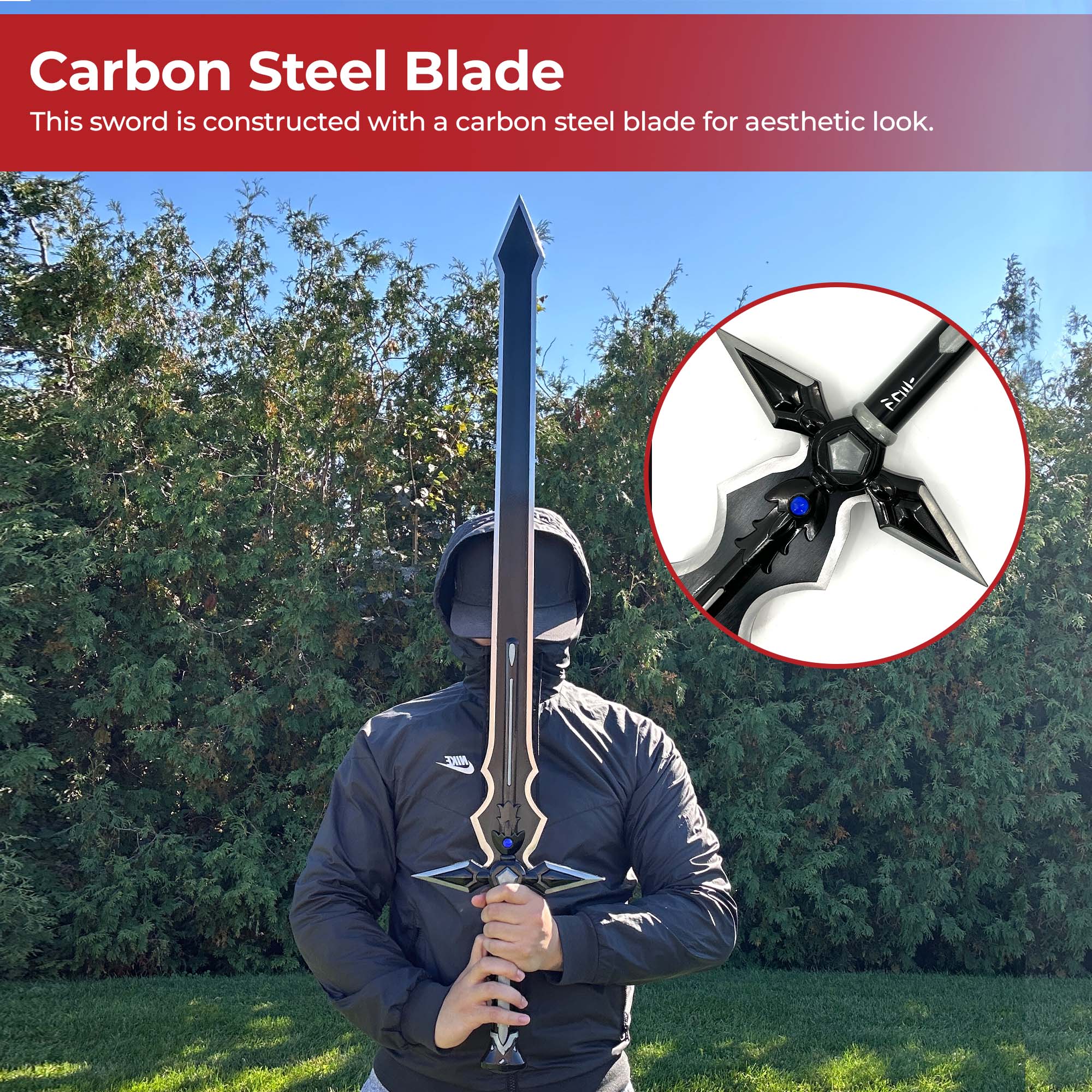 SAO Black Dark Repulser Sword of Kirito swords - Tophatter Daily Deals