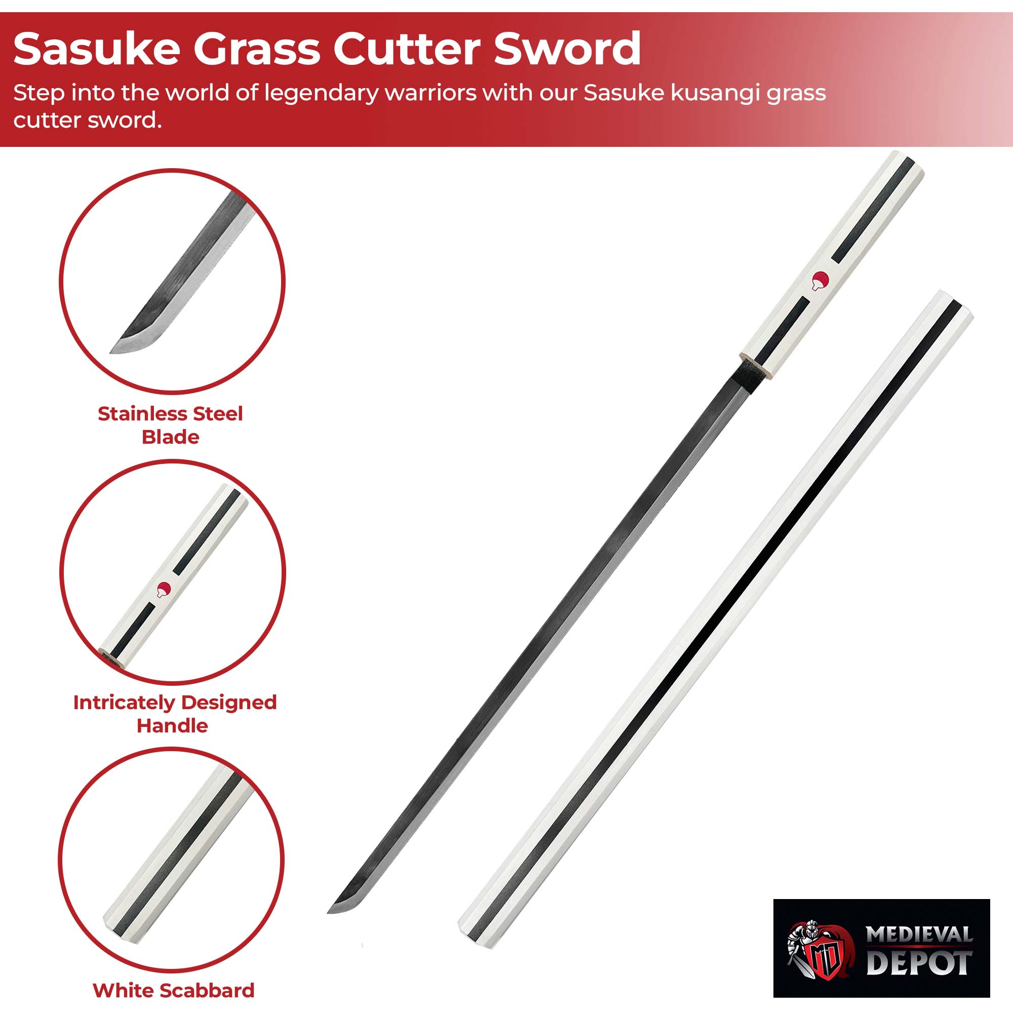 Sasuke Kusanagi Grass Cutter Sword swords - Tophatter Daily Deals