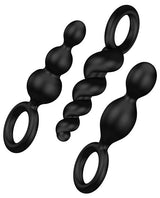 Satisfyer Booty Call Plug Set Black Anal Plugs - Tophatter Daily Deals