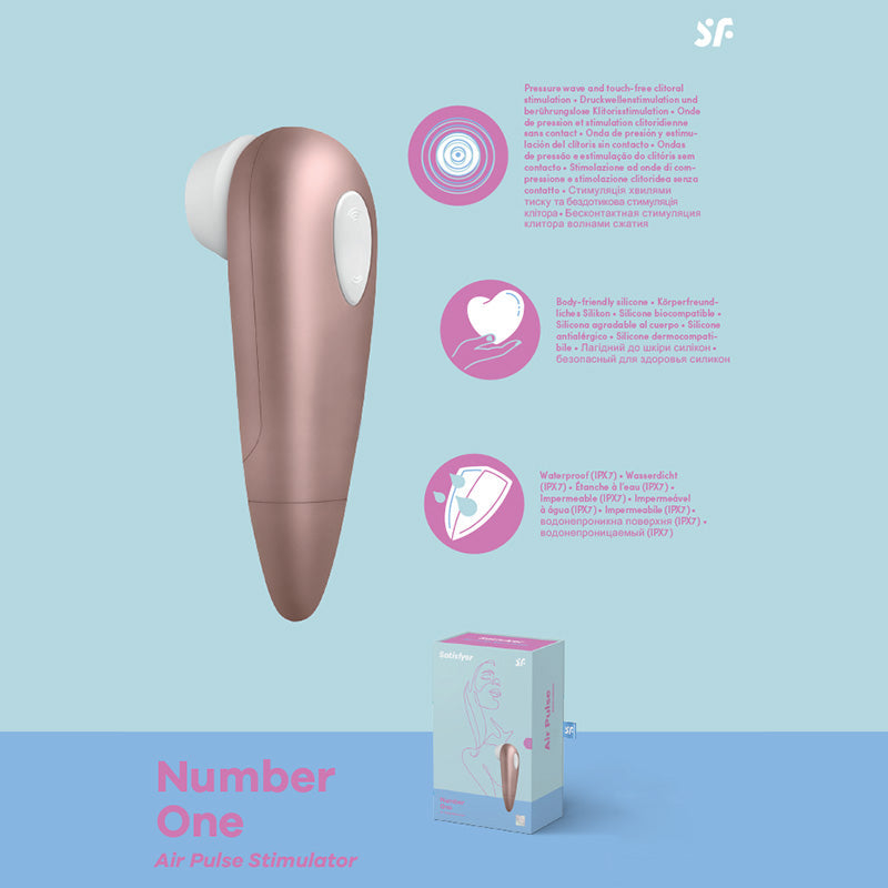 Satisfyer 1 - Pressure Wave Vibrator for Travel Pleasure > Sex Toys For Ladies > Air Pulsation - Tophatter Daily Deals