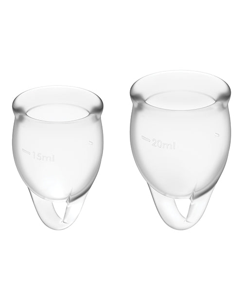 Satisfyer Feel Confident Menstrual Cup Clear Menstrual Cups - Tophatter Daily Deals